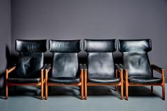  S ren Hansen Soren Hansen Set of Four Wingback Armchairs Model 4365 by S ren Hansen for Fritz Hansen - 4510928