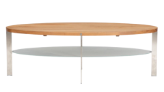  S ren Nissen Ebbe Gehl Gehl Nissen walnut and steel coffee table Denmark - 3145049