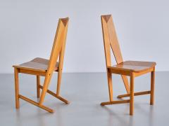  S ren Nissen Ebbe Gehl Set of Six S ren Nissen Ebbe Gehl Dining Chairs in Beech Seltz France 1980s - 3385490