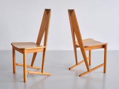  S ren Nissen Ebbe Gehl Set of Six S ren Nissen Ebbe Gehl Dining Chairs in Beech Seltz France 1980s - 3385492