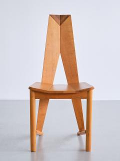  S ren Nissen Ebbe Gehl Set of Six S ren Nissen Ebbe Gehl Dining Chairs in Beech Seltz France 1980s - 3385494