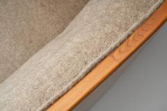  S ren Willadsen Curved Two Seater Sofa by S ren Willadsen Denmark 1940s - 4528206