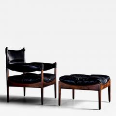 S ren Willadsen M belfabrik Modus Lounge Chair with matching Ottoman designed by Kristian Solmer Vedel - 4639217