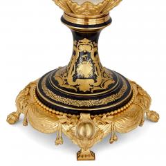  S vres Porcelain Manufactory A pair of large ormolu mounted S vres style porcelain vases - 2825260