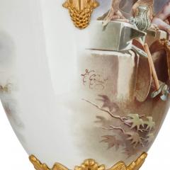  S vres Porcelain Manufactory A pair of large ormolu mounted S vres style porcelain vases - 2825269