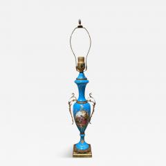  S vres Porcelain Manufacture Nationale de S vres Antique Sevres Blue Scenic Porcelain Urn Now Table Lamp - 4682304