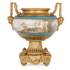  S vres Porcelain Manufacture Nationale de S vres Antique gilt bronze mounted S vres porcelain garniture - 3552836