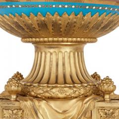  S vres Porcelain Manufacture Nationale de S vres Antique gilt bronze mounted S vres porcelain garniture - 3552838