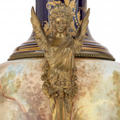  S vres Porcelain Manufacture Nationale de S vres Large and Impressive Pair of Ormolu Mounted S vres Style Porcelain Vases - 4715028