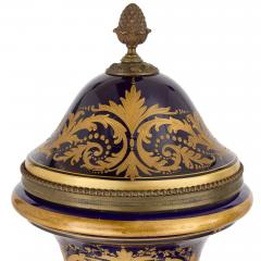  S vres Porcelain Manufacture Nationale de S vres Large and Impressive Pair of Ormolu Mounted S vres Style Porcelain Vases - 4715031