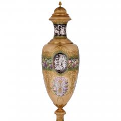  S vres Porcelain Manufacture Nationale de S vres Monumental S vres style ormolu mounted porcelain vase of the Four Seasons - 2926682