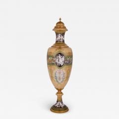  S vres Porcelain Manufacture Nationale de S vres Monumental S vres style ormolu mounted porcelain vase of the Four Seasons - 2927906