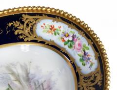  S vres Porcelain Manufacture Nationale de S vres Oval Sevres Porcelain Plate with Gilt Bronze Trim - 3054379