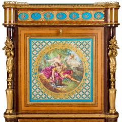  S vres Porcelain Manufacture Nationale de S vres Pair of antique S vres style porcelain and ormolu mounted secretaires - 3949707