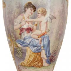  S vres Porcelain Manufacture Nationale de S vres Pair of large S vres style gilt porcelain mounted vases - 3062759