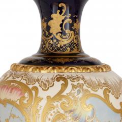  S vres Porcelain Manufacture Nationale de S vres Pair of large S vres style gilt porcelain mounted vases - 3062763
