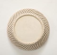  S vres Porcelain Manufacture Nationale de S vres Porcelain Faux Basket Weave Bowl France c 1960 - 4145162