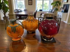  S vres Porcelain Manufacture Nationale de S vres S vres Ceramic Vase with Patinated Metal Mounts by Paul Milet France 1920s - 4510057