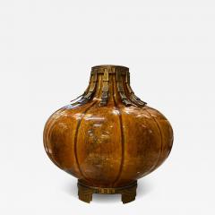  S vres Porcelain Manufacture Nationale de S vres S vres Ceramic Vase with Patinated Metal Mounts by Paul Milet France 1920s - 4510087