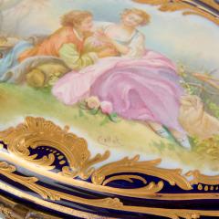  S vres Porcelain Manufacture Nationale de S vres S vres Style Gilt and Hand Painted Porcelain Casket - 4622166