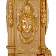  S vres Porcelain Manufacture Nationale de S vres S vres style porcelain and gilt bronze three piece clock set - 4247595