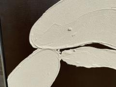  SHERADSKI ABSTRACT DARK BROWN AND WHITE PAINTING ACRYLIC ON CANVAS BY SHERADSKI - 3219727