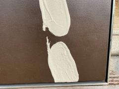  SHERADSKI ABSTRACT DARK BROWN AND WHITE PAINTING ACRYLIC ON CANVAS BY SHERADSKI - 3219729