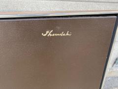  SHERADSKI ABSTRACT DARK BROWN AND WHITE PAINTING ACRYLIC ON CANVAS BY SHERADSKI - 3219731