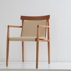  SIMONINI Contemporary Chair in Solid Wood Upholstered in Leather or Textiles with Arms - 2077811