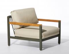  SIMONINI Lounge Style Minimalist Armchair Indoor or Outdoor Hardwood Metal and Rope - 2248735