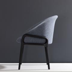  SIMONINI Minimal Organic Chair in Solid Wood Upholstered Seating - 2057804