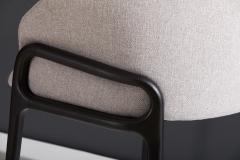  SIMONINI Minimal Organic Chair in Solid Wood Upholstered Seating - 2057835
