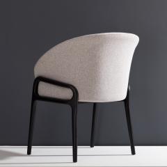  SIMONINI Minimal Organic Chair in Solid Wood Upholstered Seating - 2057836