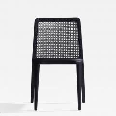  SIMONINI Minimal Style Solid Wood Chair Leather or Textile Seating Caning Backboard - 2024081