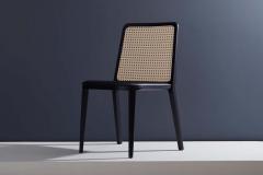  SIMONINI Minimal Style Solid Wood Chair Leather or Textile Seating Caning Backboard - 1972130