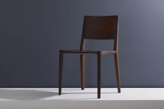  SIMONINI Minimalist Modern Chair in Black Imbuia Solid Wood Limited Edition - 2248614