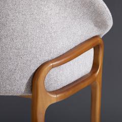  SIMONINI Minimalist Organic Chair in Solid Wood Upholstered Seating - 2044260