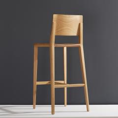  SIMONINI Minimalist Style Stool in Natural Solid Wood - 2043331