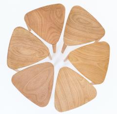  SIMONINI Minimalist Style Stool in Natural Solid Wood - 2043359