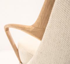  SIMONINI Modern Brazilian Armchair in Solid Wood Textiles or Leathers - 2044247