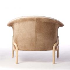  SIMONINI Modern Organic style Collana armchair in Solid Wood leather Flexible Seating - 2680579