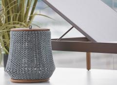  SIMONINI Modern Side Table Stool and Container in solid wood and Rope - 2248701