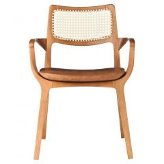  SIMONINI Post Modern style Aurora chair in sculpted black ebonized solid wood - 2680535