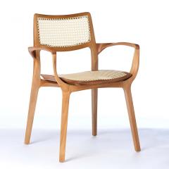  SIMONINI Post Modern style Aurora chair in sculpted black ebonized solid wood - 2680537