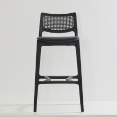  SIMONINI SA8 BLACK MONOCHROME WITH CANING BACK NATURAL LEATHER - 3575784