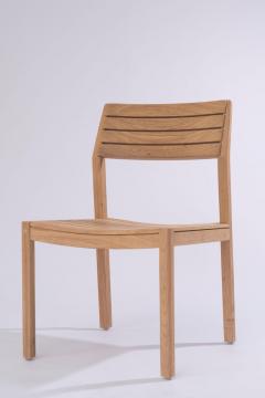  SIMONINI Solid Wood Chair in Teak with Wooden Slats for the Outside Outdoor Resistant - 2450705