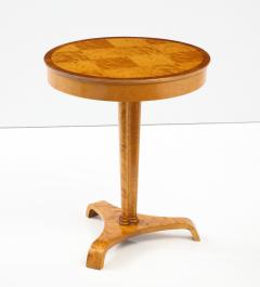  SMF Svenska M belfabriken Bodafors A Swedish Bodafors Birchwood Pedestal Side Table Circa 1940s - 2728214