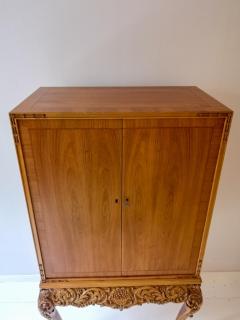  SMF Svenska M belfabriken Bodafors Midcentury Handcrafted Cabinet Elm Sweden 1940s - 2256506