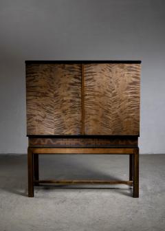  SMF Svenska M belfabriken Bodafors Stained birch cabinet - 4240216