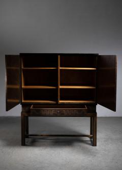  SMF Svenska M belfabriken Bodafors Stained birch cabinet - 4240217